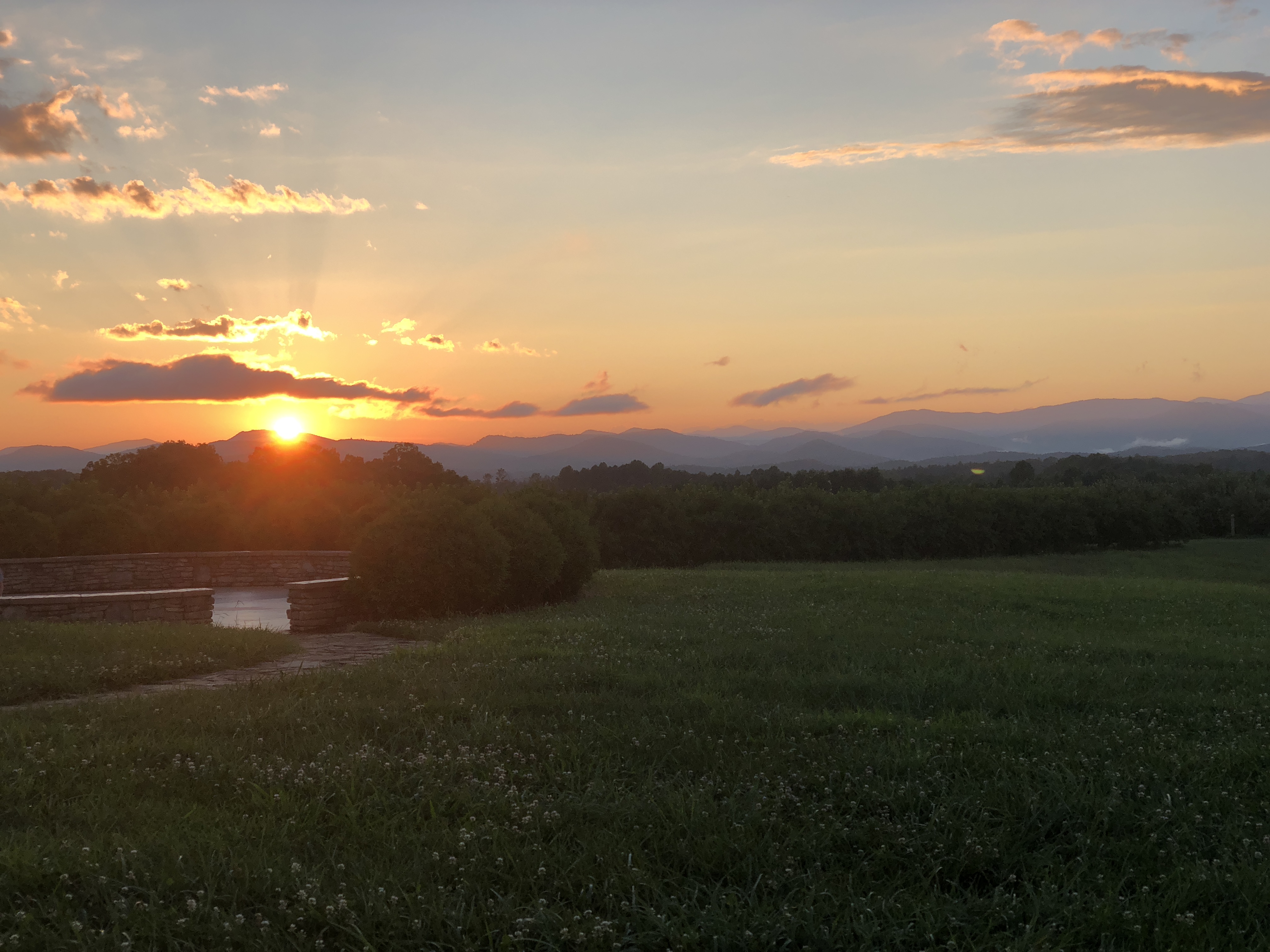 Beautiful Sunset in Long Creek, SC.